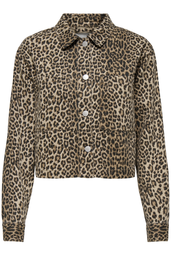 ONLNAOMI AOP JACKET OTW 15347129 Toasted Coconut/LEO
